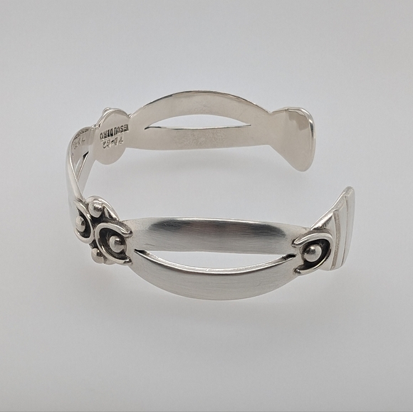 Vintage Sterling Silver Taxco Cuff - Picture 7 of 10